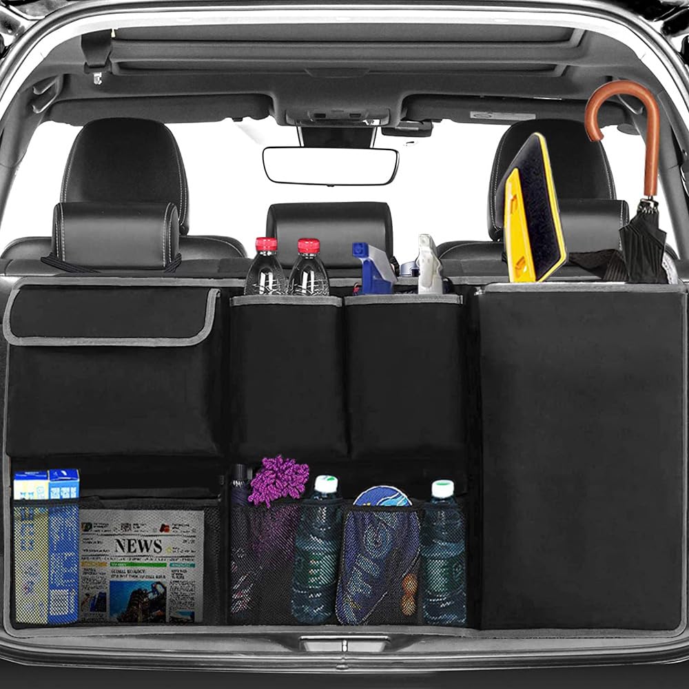 FORTEM Organisateur de Coffre Voiture Pliable SUV Multi Compartiments